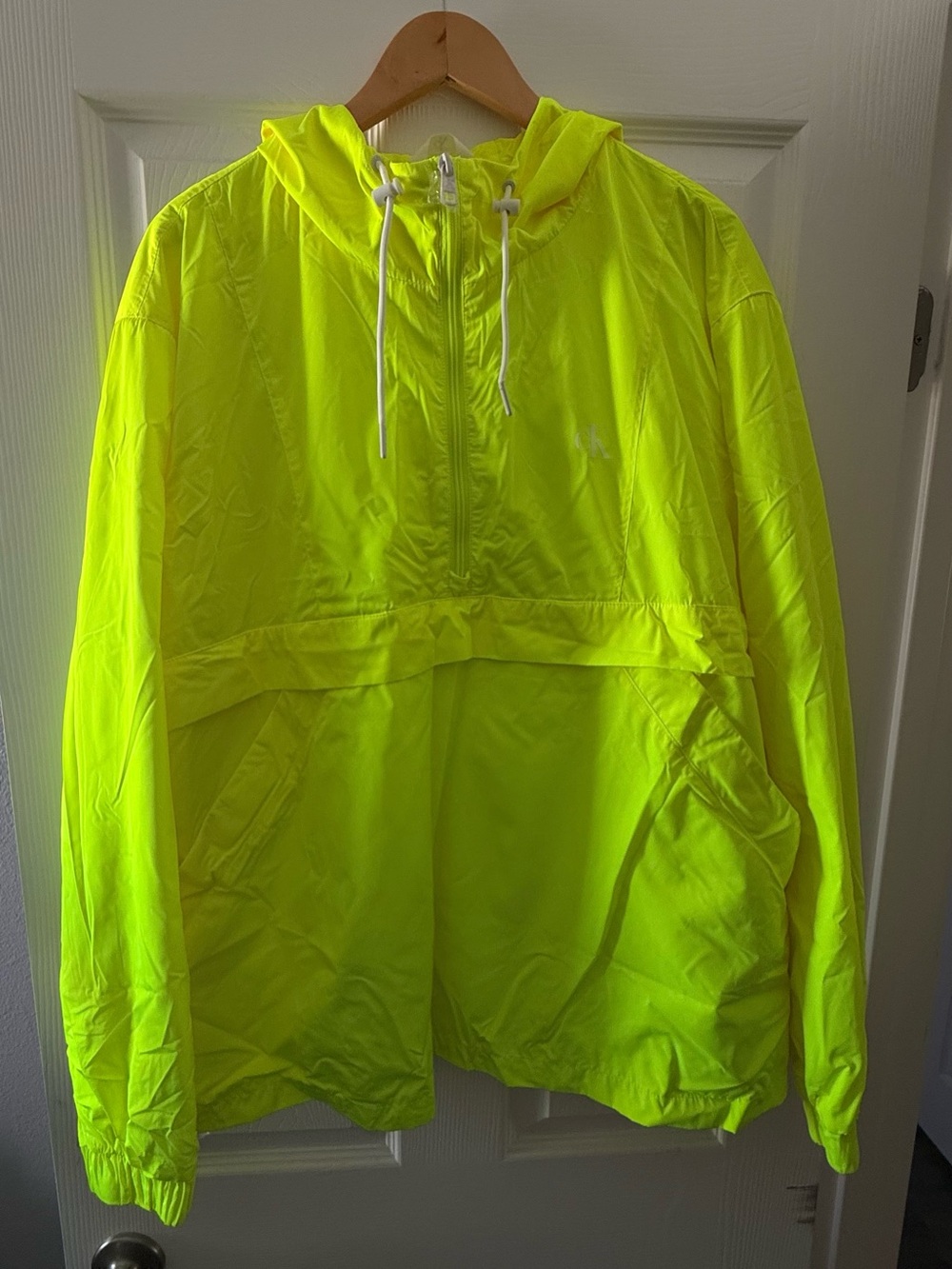 Neon men's Hooded Windbreaker Jacket
